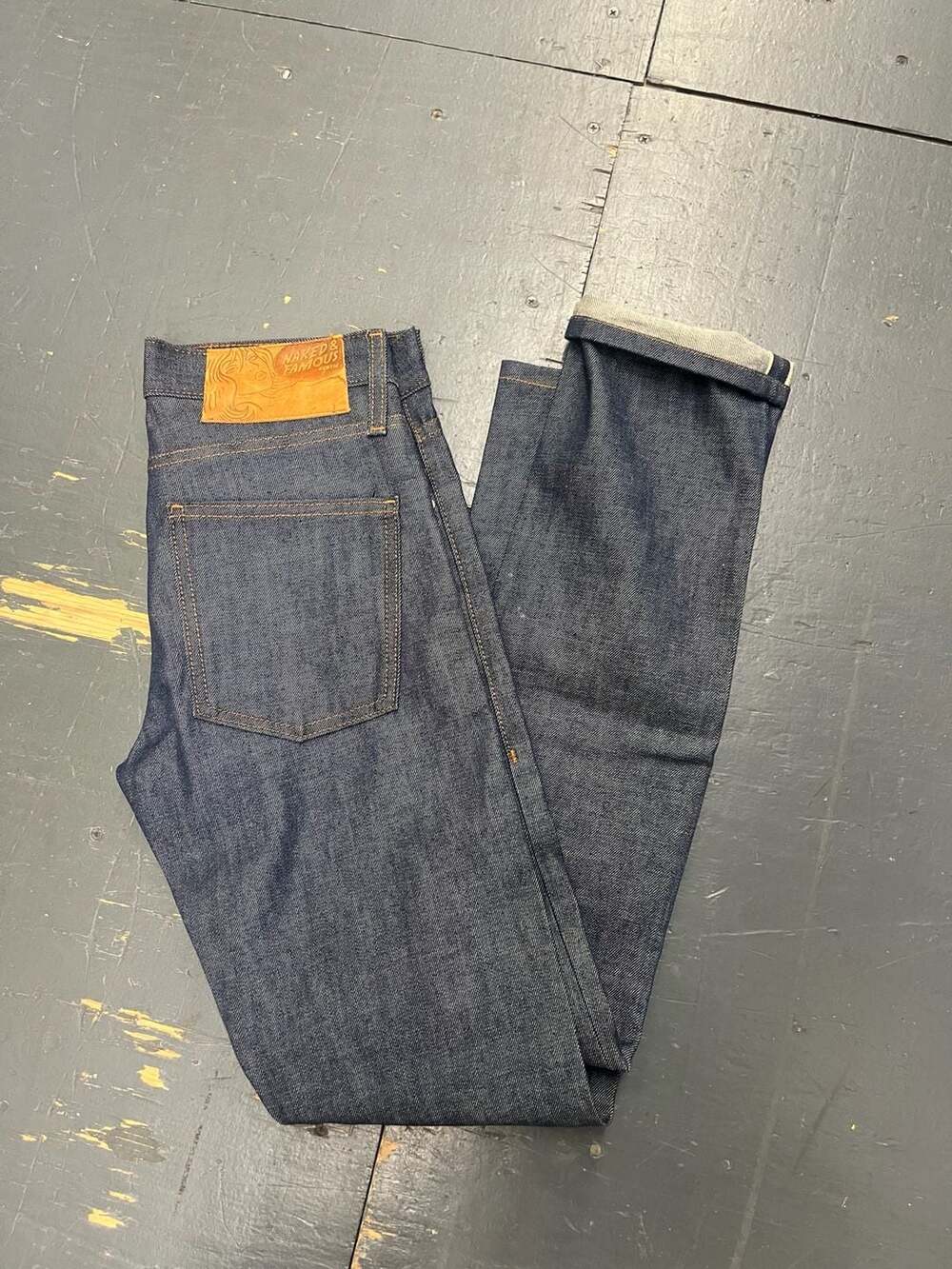 Naked & Famous SkinnyGuy Natural Indigo Selvedge Jeans size 28